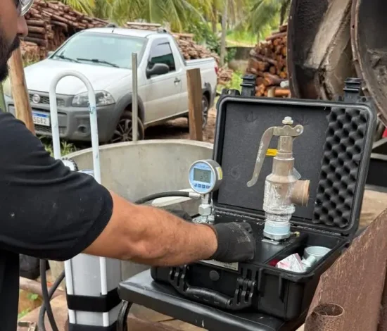 Calibração de válvula e manômetro